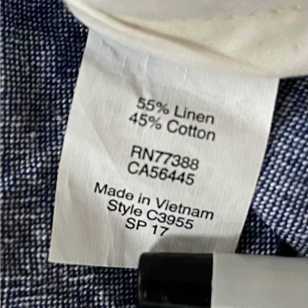 J. Crew The Sutton‎ Chambray Pants Mens 34x32 Linen Cotton Chino Straight Leg - Picture 7 of 14